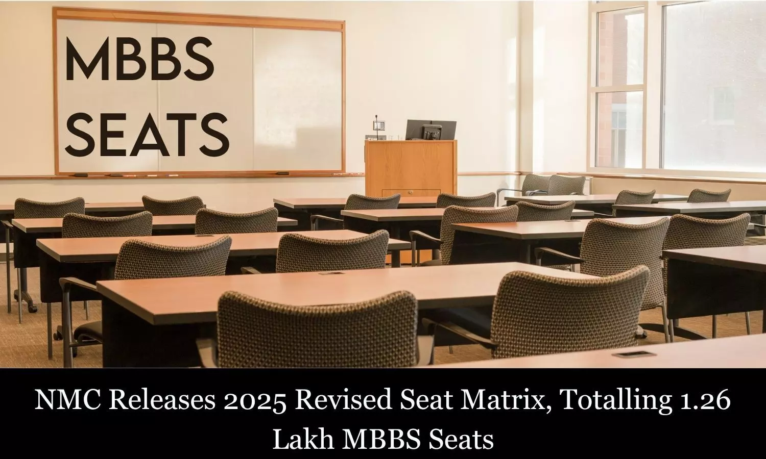 NMC Releases 2025 Revised Seat Matrix, Total 1.26 Lakh MBBS Seats