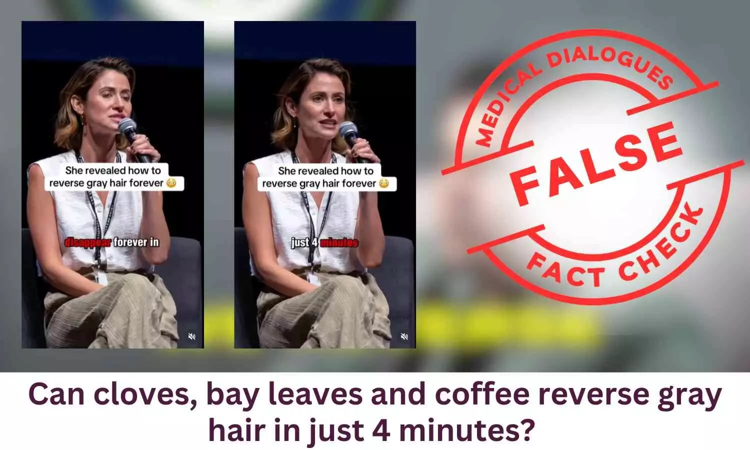 Fact Check: Can applying cloves, bay leaves and coffee reverse gray hair in just 4 minutes?