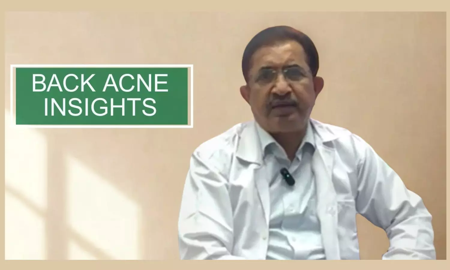 Back Acne Explained: Mistakes and Management by Dermatologist Dr. B.S. Chandrashekar
