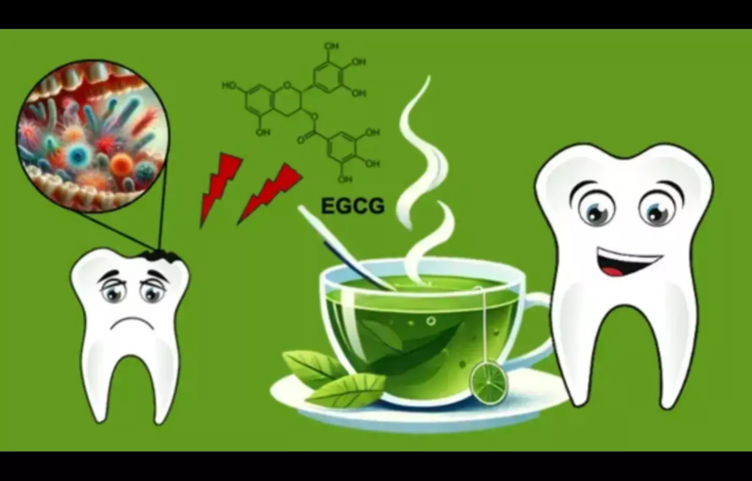 Matcha Tea as Adjuvant Therapy Improves Gingival Health, suggests study