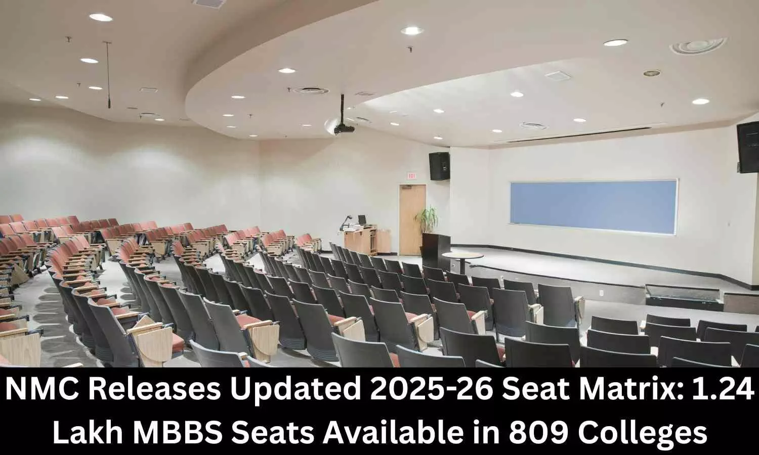 NMC releases updated 2025-26 Seat Matrix: 1.24 Lakh MBBS seats available in 809 Colleges