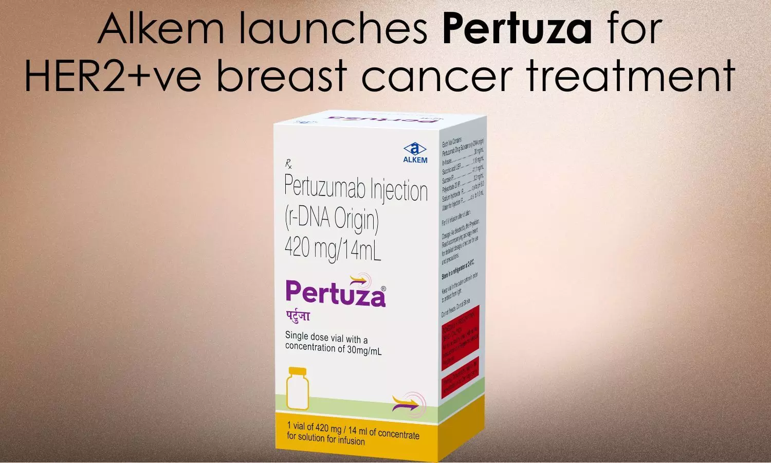 Alkem launches Pertuza, a pertuzumab biosimilar, in India for treatment of HER2-positive breast cancer
